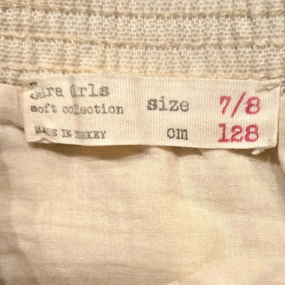 EC ZARA GIRLS MIXED LACE TIERED SKIRT W/ ELASTIC WAIST SZ.7/8